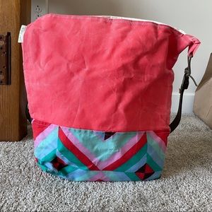 Duncan's Family Jewels Coral Cross-Body Tote